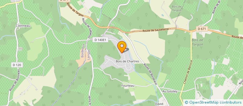 localisation de l'entreprise GFA DU MOULIN DE MINGONNET  TARGON