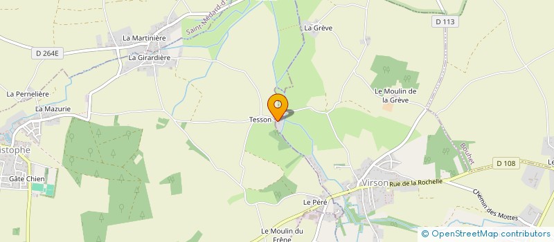 localisation de l'entreprise GFA DU MOULIN DE TESSON  VIRSON