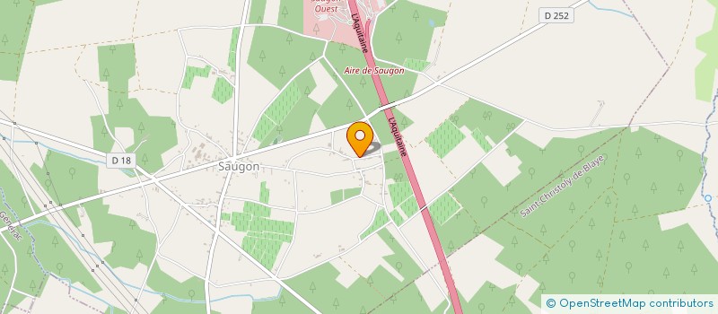 localisation de l'entreprise GFA DU MOULIN DU RIOU CREUX  SAINT-CHRISTOLY-DE-BLAYE