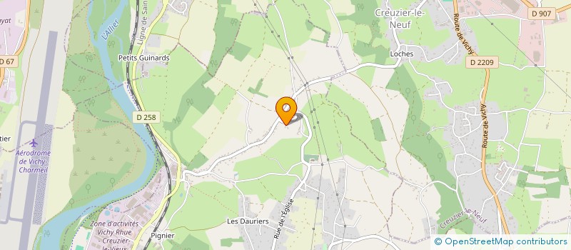 localisation de l'entreprise GFA DU MOULIN DU ROC à LA CHAPELLE