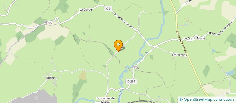 localisation de l'entreprise GFA DU MOUSSEAU  MILLAY