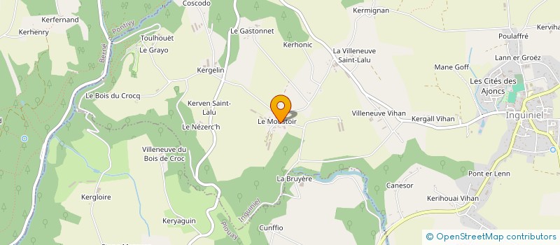 localisation de l'entreprise GFA DU MOUSTOIR  INGUINIEL