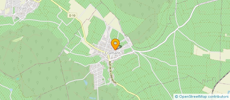 localisation de l'entreprise GFA DU MOUTIER  CRAMANT