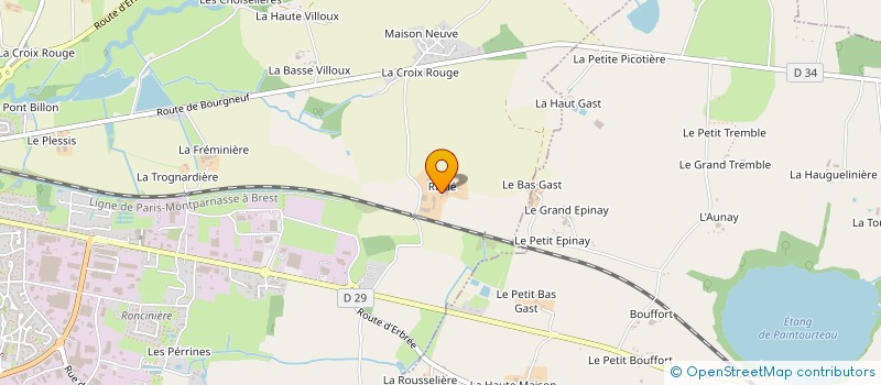 localisation de l'entreprise GFA DU MOYEN RUILLE  VITRE