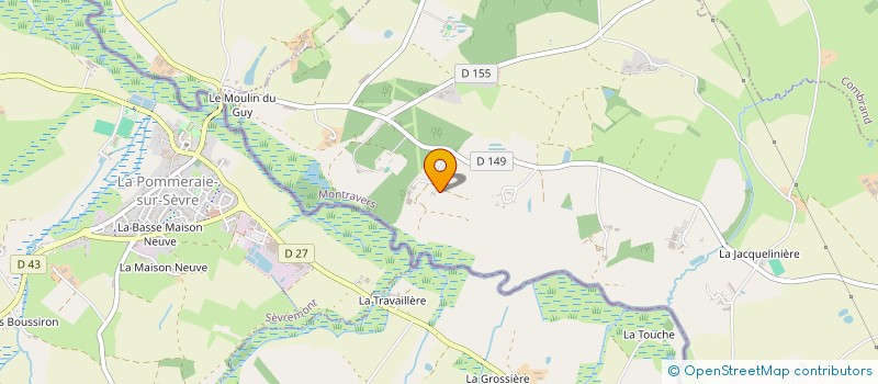 localisation de l'entreprise GFA DU P'TIT PUYAUME  MONTRAVERS