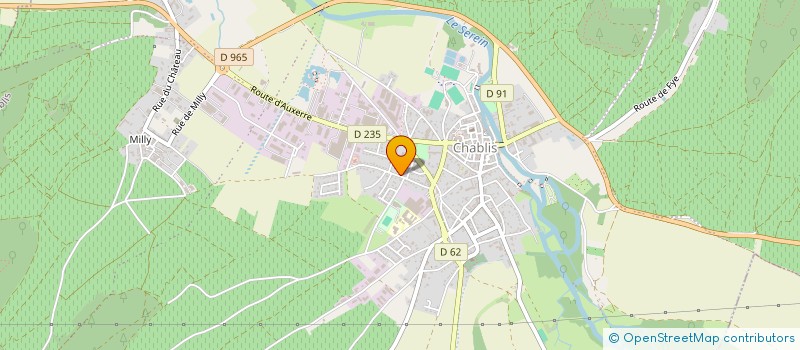 localisation de l'entreprise GFA DU PANONCEAU  CHABLIS