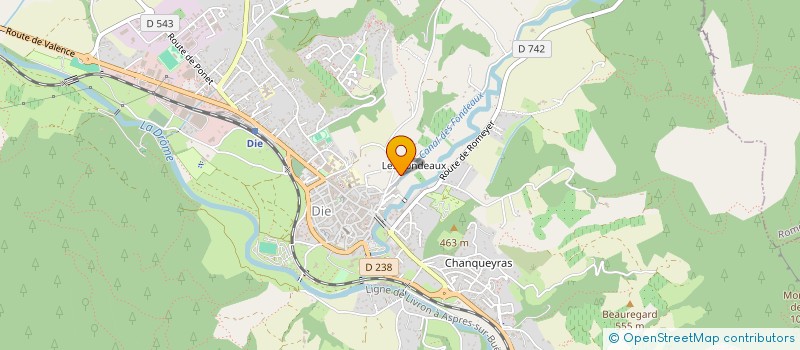 localisation de l'entreprise GFA DU PAPILLON REJOUI à DIE