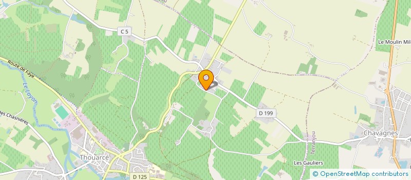 localisation de l'entreprise GFA DU PARADIS  BELLEVIGNE-EN-LAYON