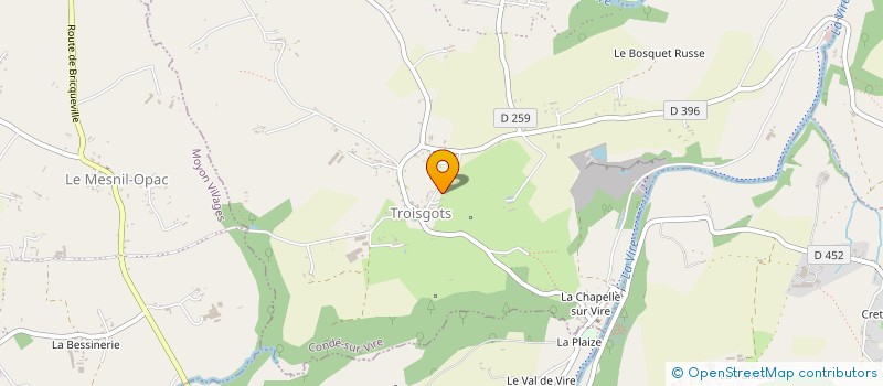 localisation de l'entreprise GFA DU PARC  CONDE-SUR-VIRE