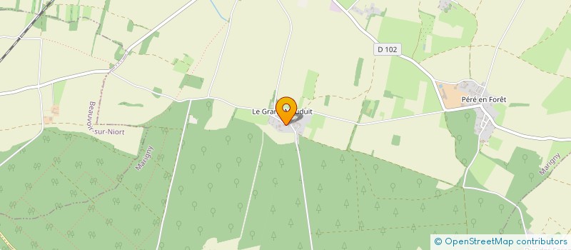 localisation de l'entreprise GFA DU PARC DE LA REVETIZON  BEAUVOIR-SUR-NIORT