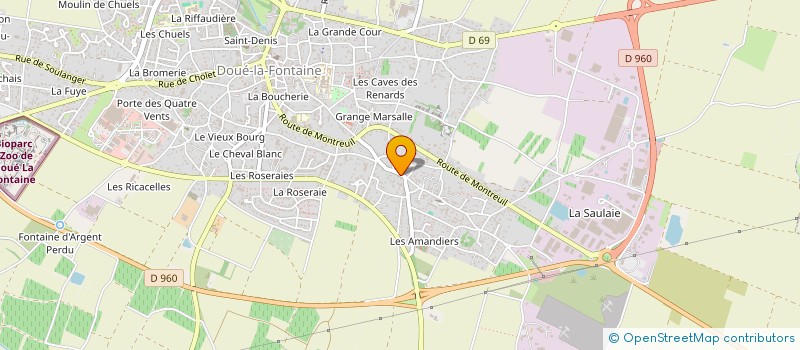 localisation de l'entreprise GFA DU PAS SAINT MARTIN  DOUE-EN-ANJOU