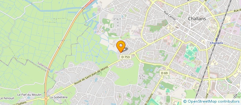 localisation de l'entreprise GFA DU PATIS à CHALLANS