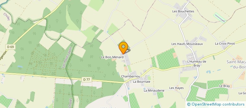 localisation de l'entreprise GFA DU PATIS MINAUD  SAINT-MACAIRE-DU-BOIS