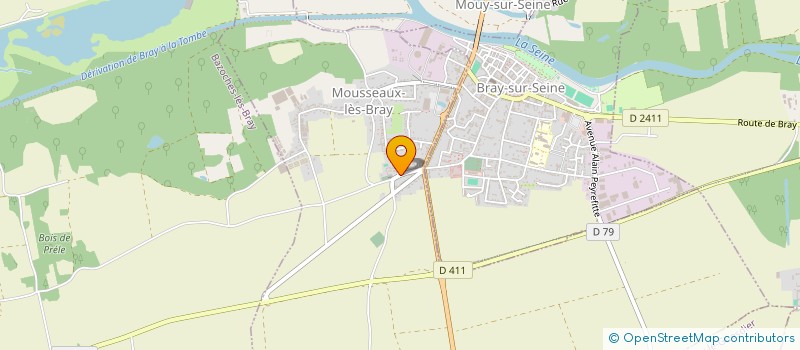 localisation de l'entreprise GFA DU PAVE  MOUSSEAUX-LES-BRAY