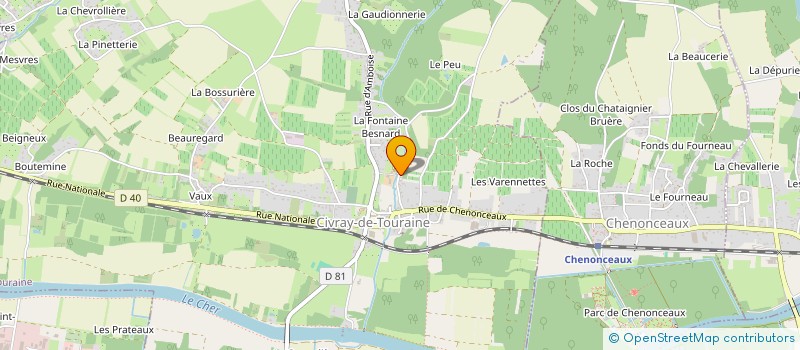 localisation de l'entreprise GFA DU PERE AUGUSTE  CIVRAY-DE-TOURAINE