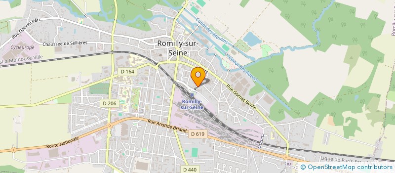 localisation de l'entreprise GFA DU PERRE à ROMILLY-SUR-SEINE