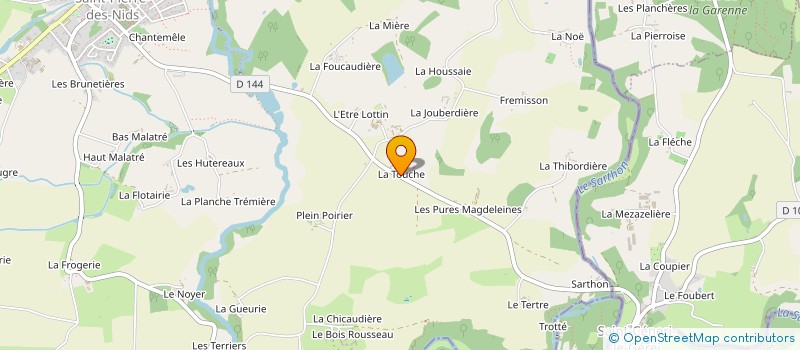 localisation de l'entreprise GFA DU PERRET  SAINT-PIERRE-DES-NIDS