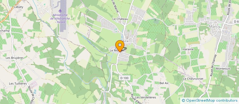 localisation de l'entreprise GFA DU PERROUX  ALIX