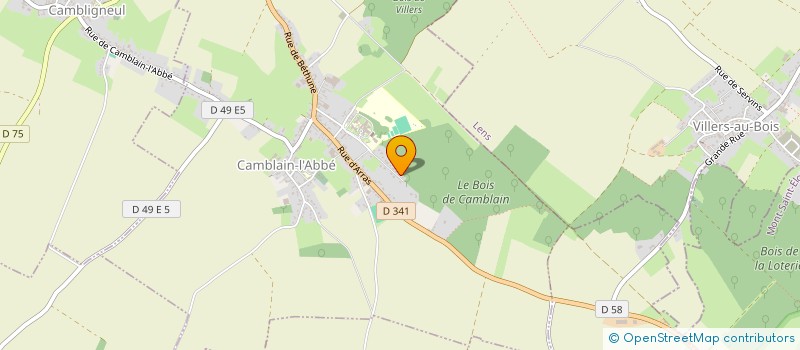 localisation de l'entreprise GFA DU PERROY  CAMBLAIN-L'ABBE
