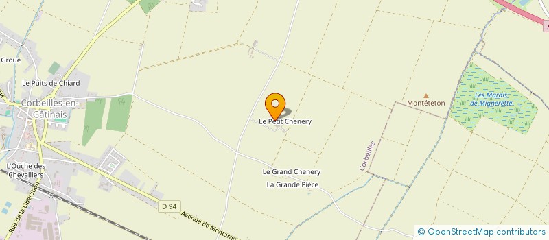localisation de l'entreprise GFA DU PETIT CHENERY  CORBEILLES