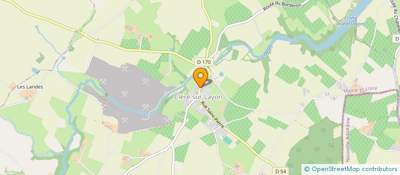 localisation de l'entreprise GFA DU PETIT CLOCHER  CLERE-SUR-LAYON