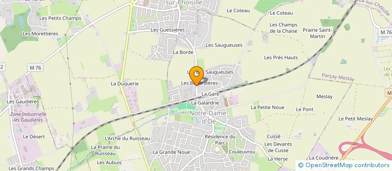 localisation de l'entreprise GFA DU PETIT MESLAY  NOTRE-DAME-D'OE