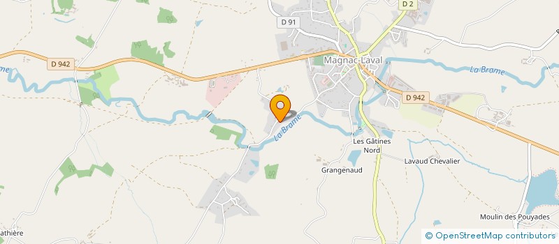 localisation de l'entreprise GFA DU PETIT MONTBROD  DOMPIERRE-LES-EGLISES