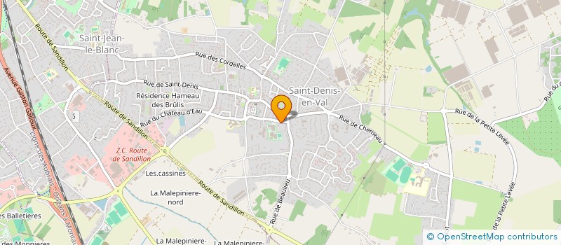 localisation de l'entreprise GFA DU PETIT SAINT DENIS à SAINT-DENIS-EN-VAL