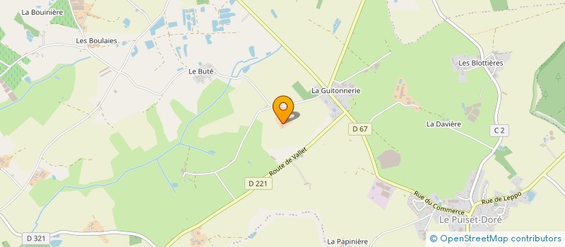 localisation de l'entreprise GFA DU PINIER à MONTREVAULT-SUR-EVRE