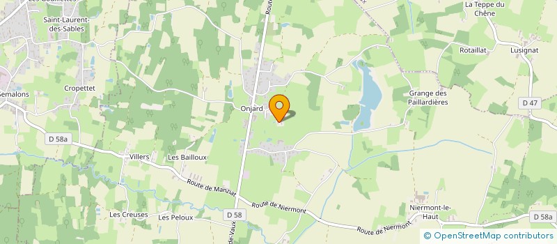 localisation de l'entreprise GFA DU PIQUANT  BAGE-DOMMARTIN