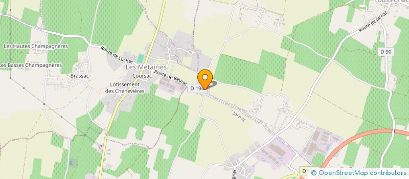 localisation de l'entreprise GFA DU PLANTIER DE BEURAC à FOUSSIGNAC