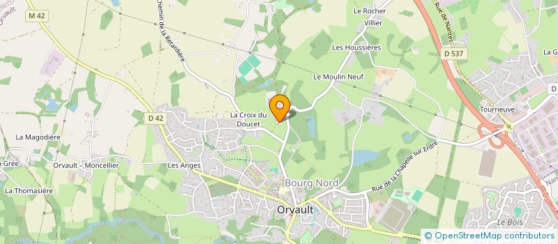 localisation de l'entreprise GFA DU PLESSIS à ORVAULT
