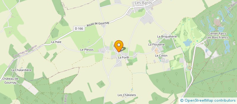 localisation de l'entreprise GFA DU PLESSIS  COURTEILLES