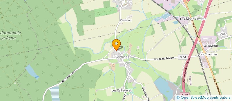 localisation de l'entreprise GFA DU POIRIER  LA CHAPELLE DU CHATELARD