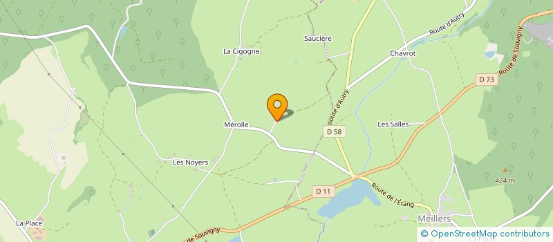 localisation de l'entreprise GFA DU PONDY  GIPCY