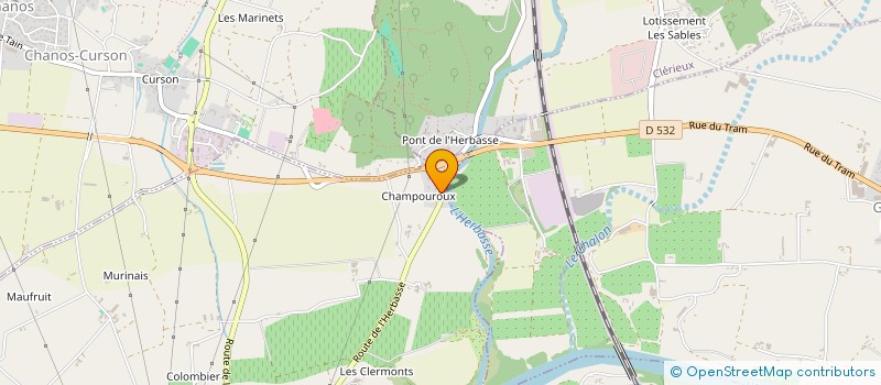 localisation de l'entreprise GFA DU PONT DE L'HERBASSE  BEAUMONT-MONTEUX