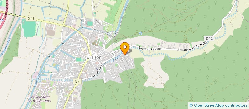 localisation de l'entreprise GFA DU PONT DE MADAME  ORAISON