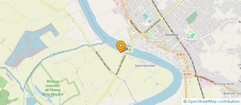 localisation de l'entreprise GFA DU PONT DE SAINT GERMAIN  TONNEINS