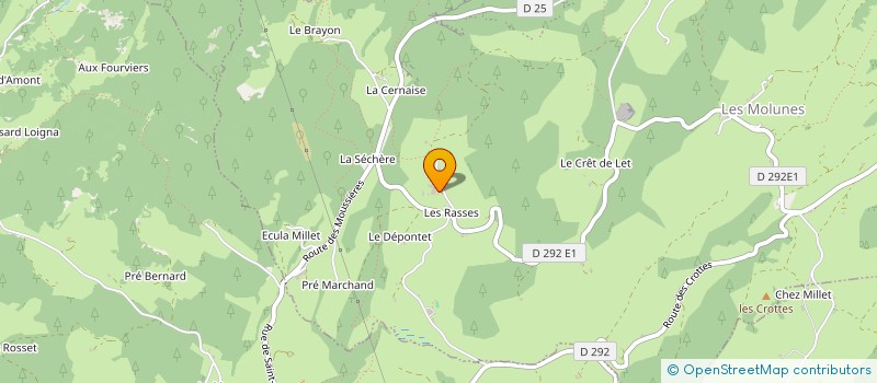 localisation de l'entreprise GFA DU PRE COQUET  SEPTMONCEL LES MOLUNES