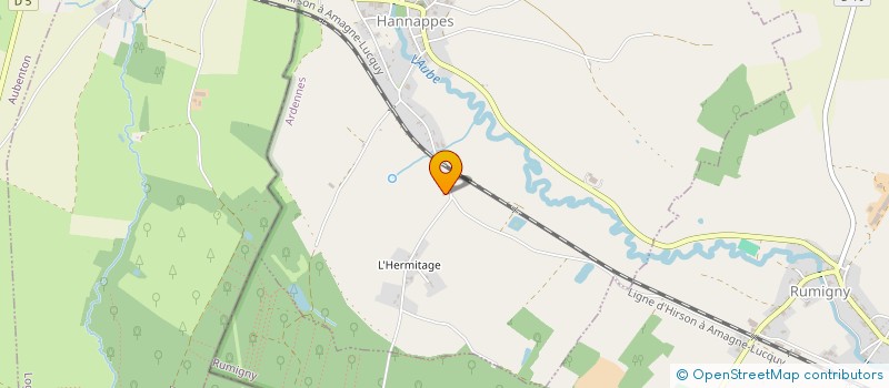 localisation de l'entreprise GFA DU PRE DE LA CENSE  HANNAPPES