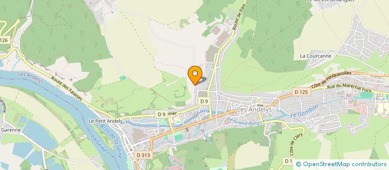 localisation de l'entreprise GFA DU PRE FLEURI à LES ANDELYS