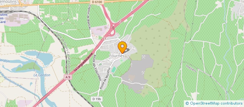 localisation de l'entreprise GFA DU PREDINAT  FOURNES