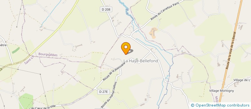 localisation de l'entreprise GFA DU PRESBYTERE  LA HAYE-BELLEFOND