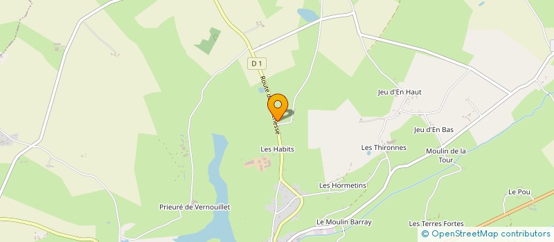 localisation de l'entreprise GFA DU PRESSOIR  YGRANDE