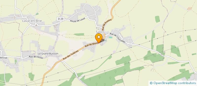 localisation de l'entreprise GFA DU PRIEURE à SALINS