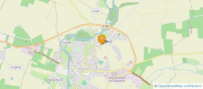 localisation de l'entreprise GFA DU PRIEURE  MATHA