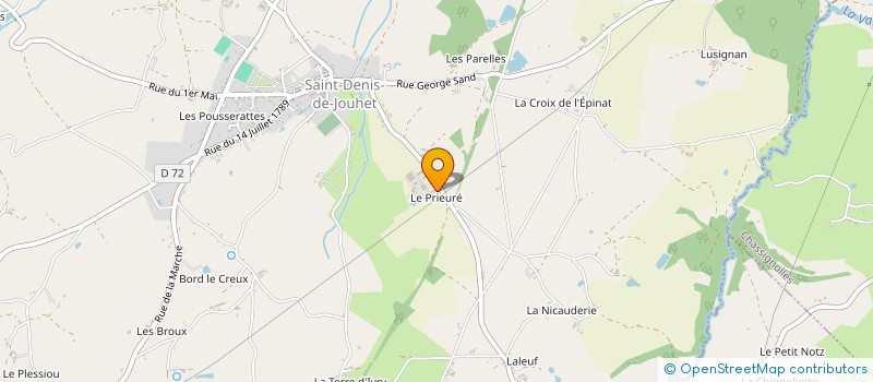 localisation de l'entreprise GFA DU PRIEURE à SAINT-DENIS-DE-JOUHET