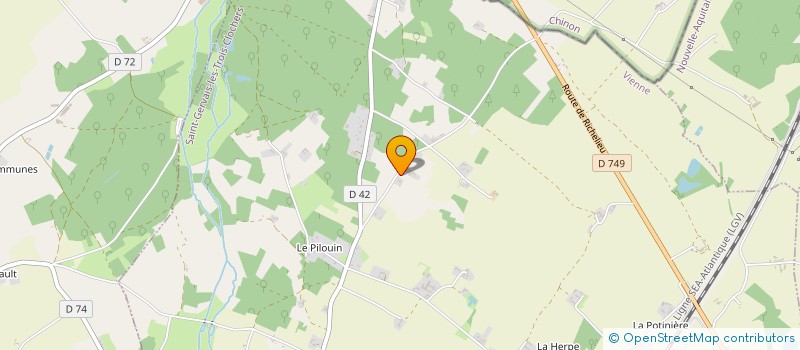 localisation de l'entreprise GFA DU PRIEURE  SERIGNY