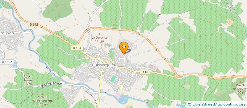 localisation de l'entreprise GFA DU PUECH DE SAINT PAUL  PUISSERGUIER