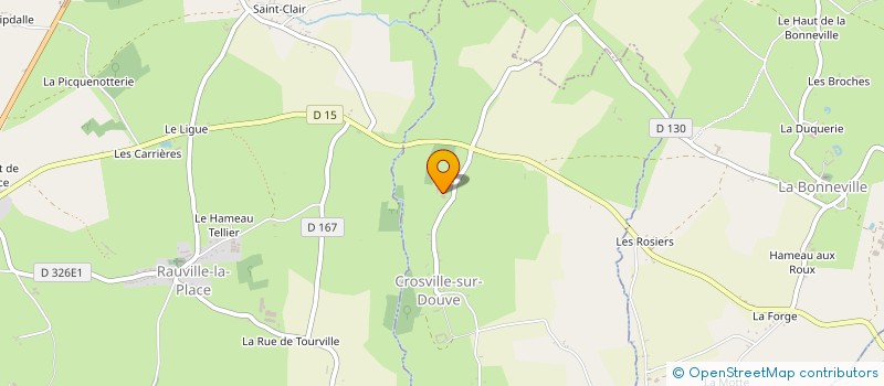 localisation de l'entreprise GFA DU QUESNAY  CROSVILLE-SUR-DOUVE